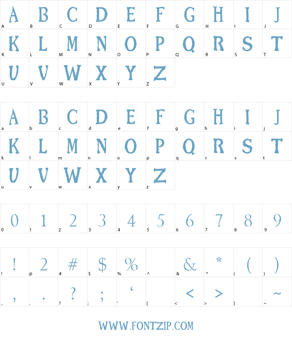 BFG Font Font Character